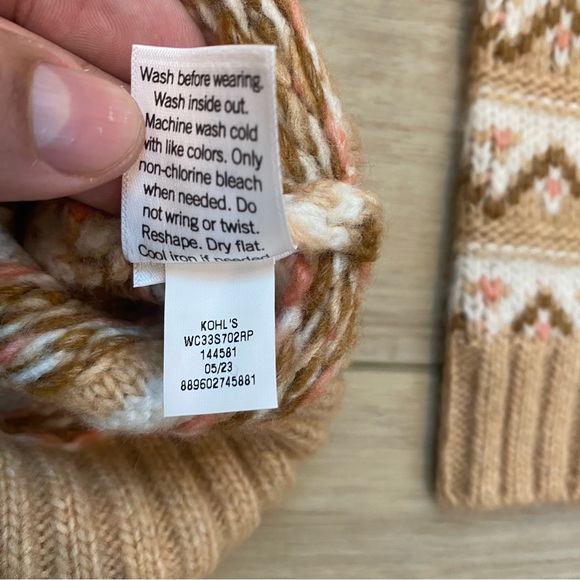 Fairlisle Croft And Barrow Knit Pullover Sweater Women’s Size XL Sweatshirt - Picture 5 of 5